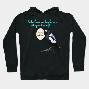 Swooping season -Australian magpie Hoodie